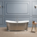 72 traditional Freestanding White Enamel Bathtub With Skirt